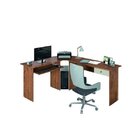 Mesa Para Escritório Em L Max 172cm Natura E Off White Natura