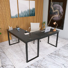 Mesa Para Escritorio Em L S Gaveta Preta - Estilo E Funcional