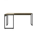 Mesa Para Escritório Em L Star 150cm Industrial Espresso Móve