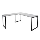 Mesa Para Escritório Em L Star 150cm Industrial Espresso Móve