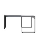 Mesa Para Escritório Em L Star 150cm Industrial Espresso Móve