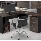 Mesa para Escritório Em L Web30 1,35m com Gaveteiro de 04 Gav