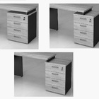 Mesa para Escritório Em L Web30 1,35m com Gaveteiro de 04 Gav