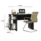 Mesa Para Escritório Enzo Preto Bnn Decor