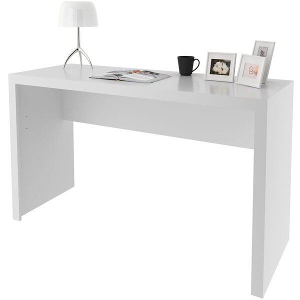 Mesa Para Escritório Escrivaninha 127 Cm Branco