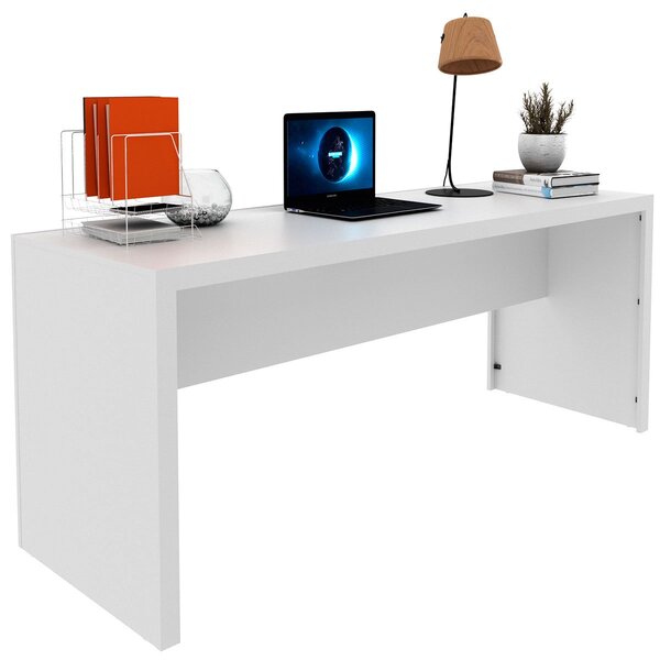 Mesa Para Escritório Escrivaninha 180 Cm Branco