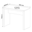 Mesa Para Escritório Escrivaninha 90 Cm Preto