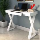 Mesa Para Escritório Escrivaninha Cavalete 01 Gaveta Veneza A