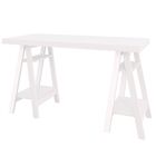 Mesa Para Escritório Escrivaninha Cavalete Art A02 Web Branco