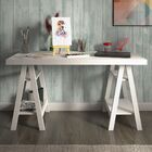 Mesa Para Escritório Escrivaninha Cavalete Art A02 Web Branco