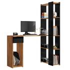 Mesa Para Escritório Escrivaninha Com Estante Tati Freijó/pre