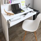 Mesa Para Escritório Escrivaninha Com Painel Home Office Firs