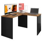 Mesa Para Escritório Escrivaninha De Canto Gávea Preto Black/