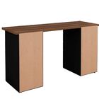 Mesa Para Escritório Escrivaninha Due Web Nogal A02 Preto - L