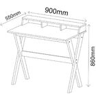 Mesa Para Escritório Escrivaninha Home Office Itália A02 Noga