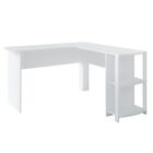 Mesa Para Escritório Escrivaninha Home Office Luma A02 Branco