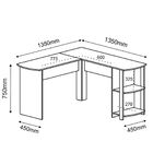 Mesa Para Escritório Escrivaninha Home Office Luma A02 Branco