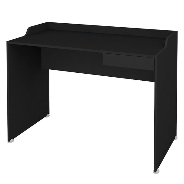 Mesa Para Escritório Escrivaninha Home Office Slim A02 Preto