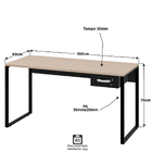 Mesa Para Escritório Escrivaninha Industrial C/ Gav 1,50m  -