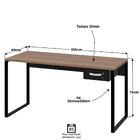 Mesa Para Escritório Escrivaninha Industrial C/ Gav 1,50m  -
