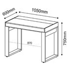 Mesa Para Escritório Escrivaninha Squadra A02 Web Preto Ipê -