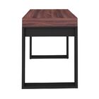 Mesa Para Escritório Escrivaninha Squadra A02 Web Preto Ipê -