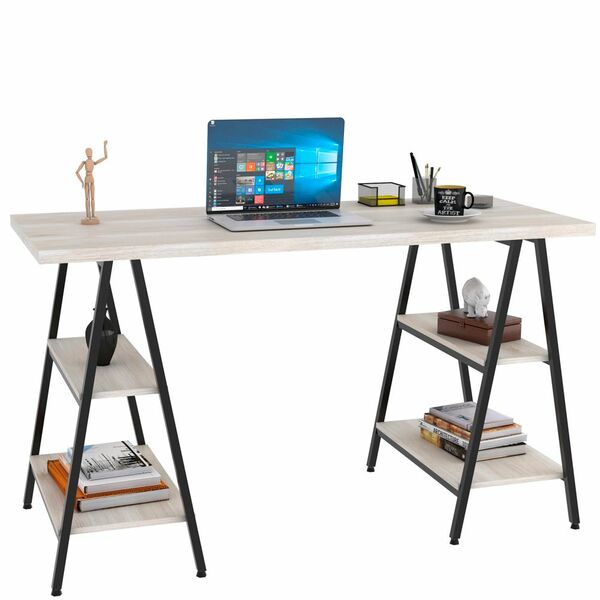 Mesa Para Escritório Estilo Industrial Cavalete Form C01 135c
