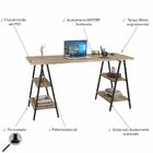 Mesa Para Escritório Estilo Industrial Cavalete Form C01 150c