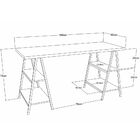 Mesa Para Escritório Estilo Industrial Cavalete Form C01 150c