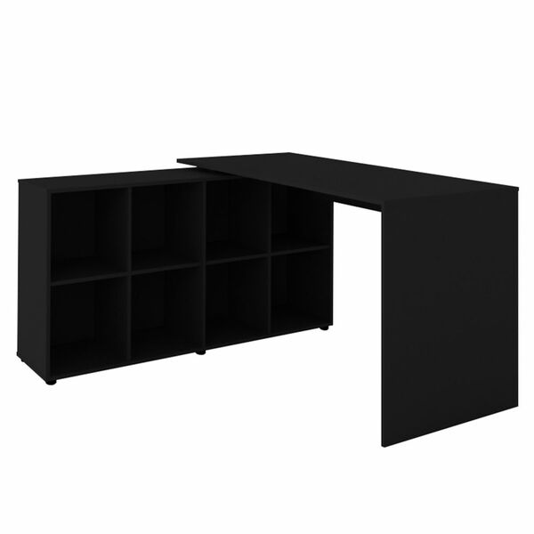 Mesa Para Escritório Extensível Escrivaninha Home Office Nero