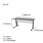 Mesa Para Escritório Gerência 150 Cm Mx150 Maxxi Pandin Móvei