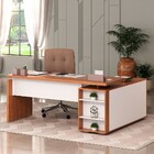 Mesa Para Escritório Gerencia 1 Porta Freijó/branco - Artany