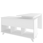 Mesa Para Escritório Home Office Escrivaninha Gold A02 Branco