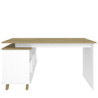 Mesa Para Escritório Home Office Escrivaninha Gold A02 Branco