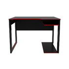 Mesa Para Escritório Home Office Gamer Me4161 Mdp Preto/verme