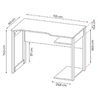 Mesa Para Escritório Home Office Gamer Me4161 Mdp Preto/verme