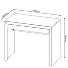 Mesa Para Escritório Home Office Me4107 Mdp Preto G69 - Gran