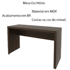 Mesa Para Escritório Home Office Me4135 Mdp Rustico G69 - Gra
