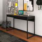 Mesa Para Escritório Home Office Me4160 Mdp Preto G69 - Gran