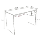 Mesa Para Escritório Home Office Me4165 Mdp Branco G69 - Gran