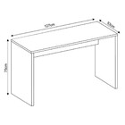 Mesa Para Escritório Home Office Sem Gaveta Emma Branco Textu