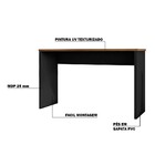 Mesa Para Escritório Home Office Sem Gaveta Emma Preto Textur