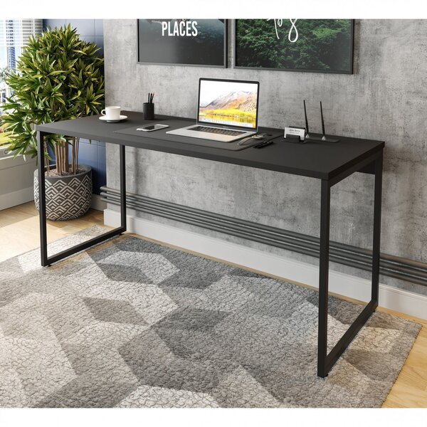 Mesa Para Escritório Industrial 150cm Star Espresso Móveis Pr