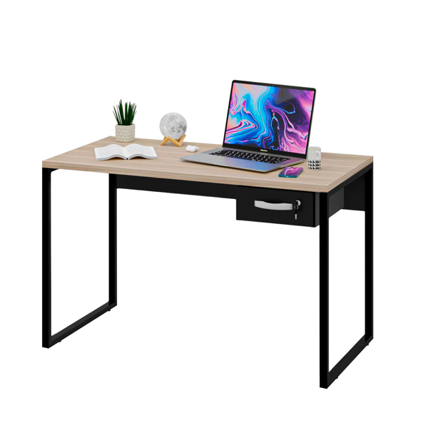 Mesa Para Escritório Industrial C/ Gav 1,20m - Dubai/preto