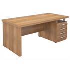 Mesa Para Escritório Mega Amêndoa - Plata Móveis