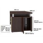 Mesa Para Escritório Mega Amêndoa - Plata Móveis