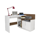Mesa Para Escritório Mega Office Branco Amêndoa 111cm