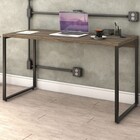 Mesa Para Escritório Office Kuadra Carvalho Dark 8397 - Compa