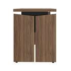 Mesa Para Escritório Operacional Nogal/preto - Artany Móveis