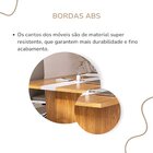 Mesa Para Escritório Para Reunião Com 2 Tomadas Freijó/branco